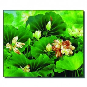 Tranh dán tường Bông Sen Lá Xanh